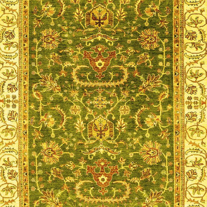 Oriental Yellow Traditional Rug, abs2981yw