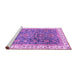 Sideview of Machine Washable Oriental Purple Traditional Area Rugs, wshabs2981pur