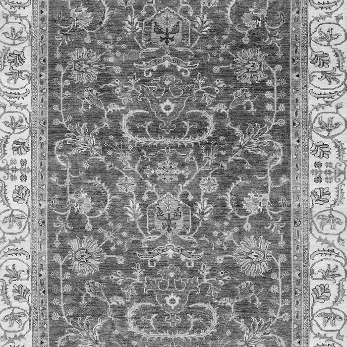 Machine Washable Oriental Gray Traditional Rug, wshabs2981gry