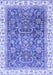 Machine Washable Oriental Blue Traditional Rug, wshabs2981blu