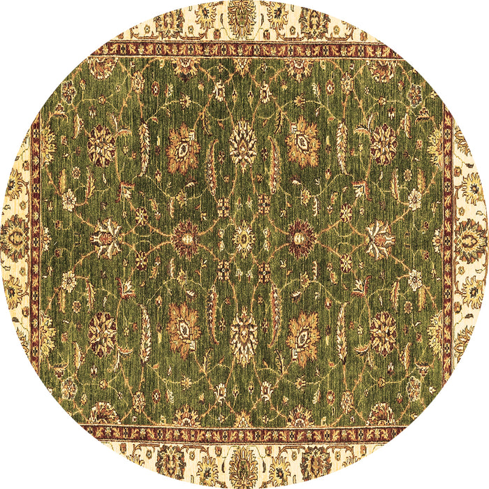 Round Machine Washable Abstract Brown Modern Rug, wshabs2982brn