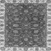 Square Abstract Gray Modern Rug, abs2982gry