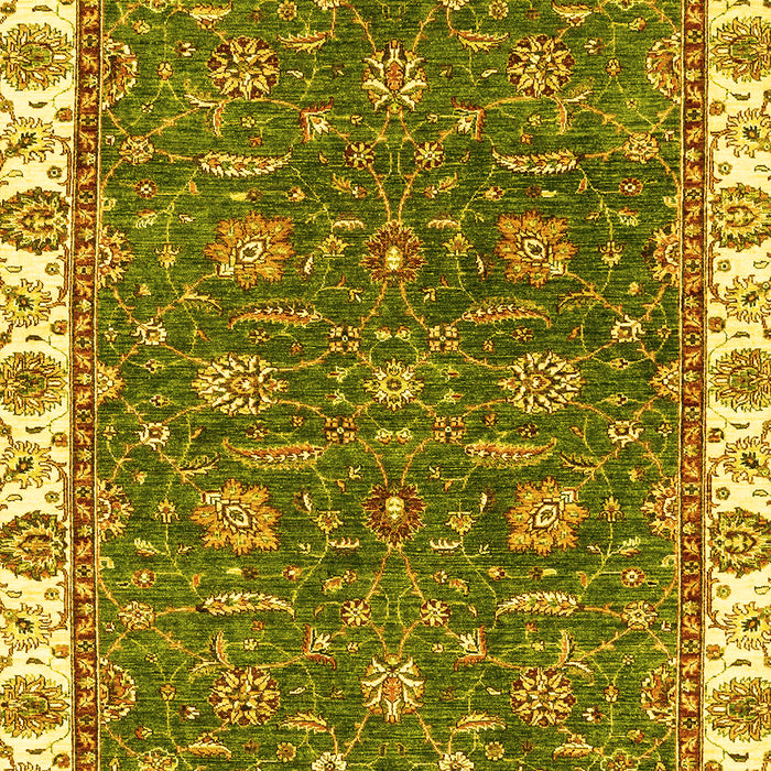 Machine Washable Abstract Yellow Modern Rug, wshabs2982yw