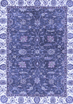 Abstract Blue Modern Rug, abs2982blu