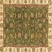 Square Abstract Brown Modern Rug, abs2982brn