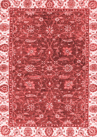 Abstract Red Modern Rug, abs2982red