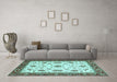 Machine Washable Abstract Light Blue Modern Rug in a Living Room, wshabs2983lblu