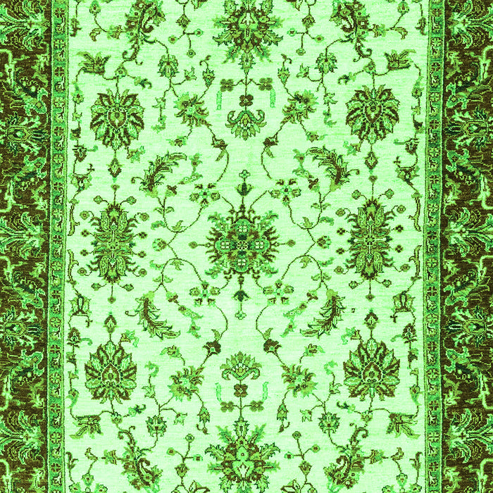 Abstract Green Modern Rug, abs2983grn