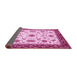 Sideview of Abstract Pink Modern Rug, abs2983pnk