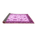 Sideview of Abstract Purple Modern Rug, abs2983pur