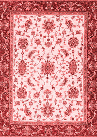 Abstract Red Modern Rug, abs2983red