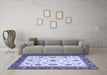 Machine Washable Abstract Blue Modern Rug in a Living Room, wshabs2983blu