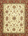 Abstract Mustard Yellow Modern Rug, abs2983