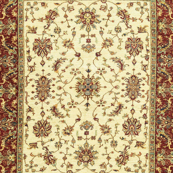 Machine Washable Abstract Mustard Yellow Rug, wshabs2983