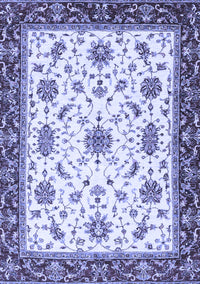 Abstract Blue Modern Rug, abs2983blu