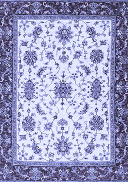 Abstract Blue Modern Rug, abs2983blu