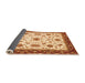 Sideview of Abstract Orange Modern Rug, abs2983org