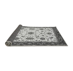Sideview of Abstract Gray Modern Rug, abs2983gry