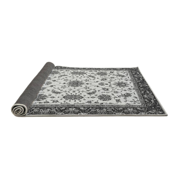 Sideview of Abstract Gray Modern Rug, abs2983gry