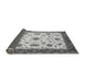 Sideview of Abstract Gray Modern Rug, abs2983gry