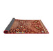 Sideview of Abstract Red Modern Rug, abs2984