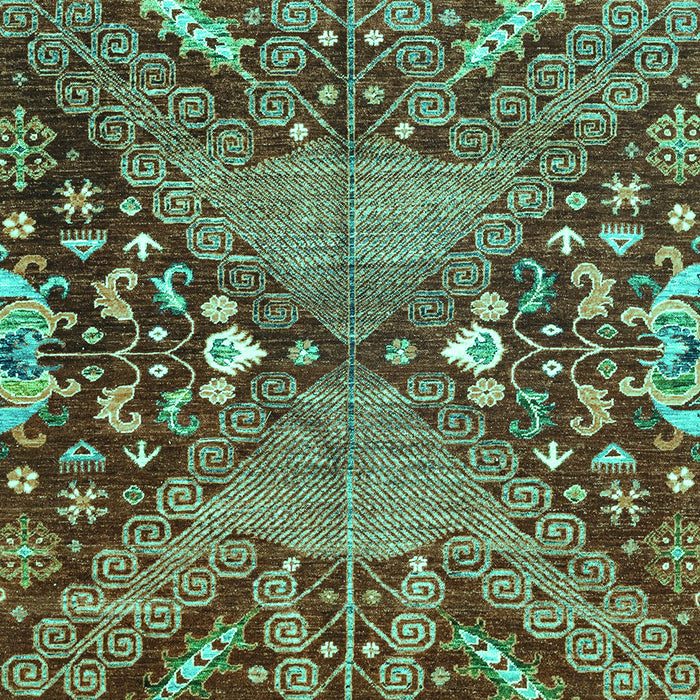 Abstract Turquoise Modern Rug, abs2984turq