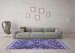 Machine Washable Abstract Blue Modern Rug in a Living Room, wshabs2984blu