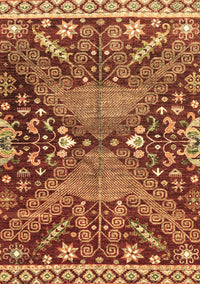 Abstract Brown Modern Rug, abs2984brn