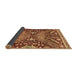 Sideview of Abstract Brown Modern Rug, abs2984brn