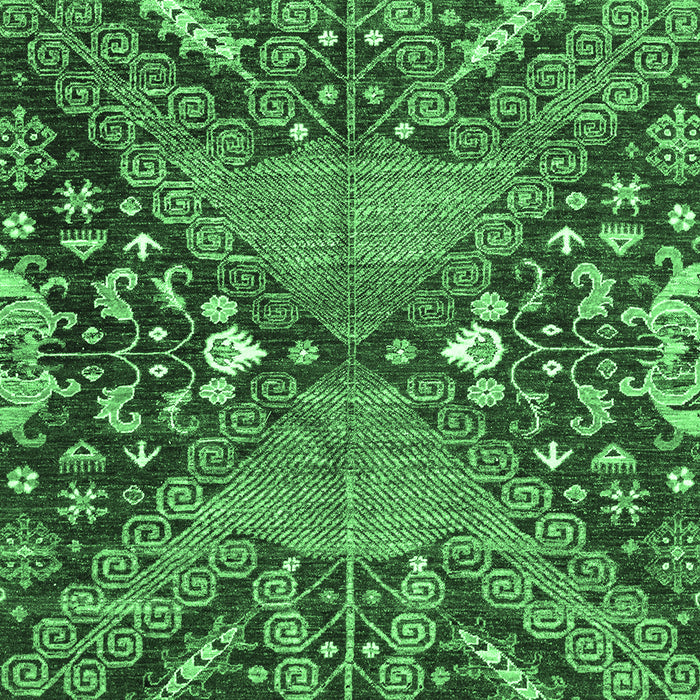 Abstract Emerald Green Modern Rug, abs2984emgrn