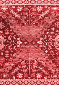 Abstract Red Modern Rug, abs2984red