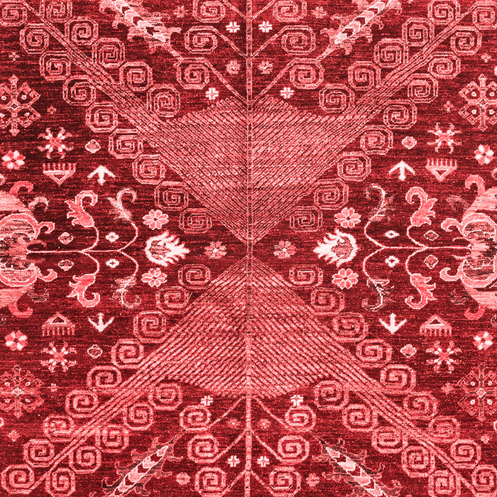 Abstract Red Modern Area Rugs