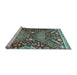 Sideview of Machine Washable Abstract Light Blue Modern Rug, wshabs2984lblu