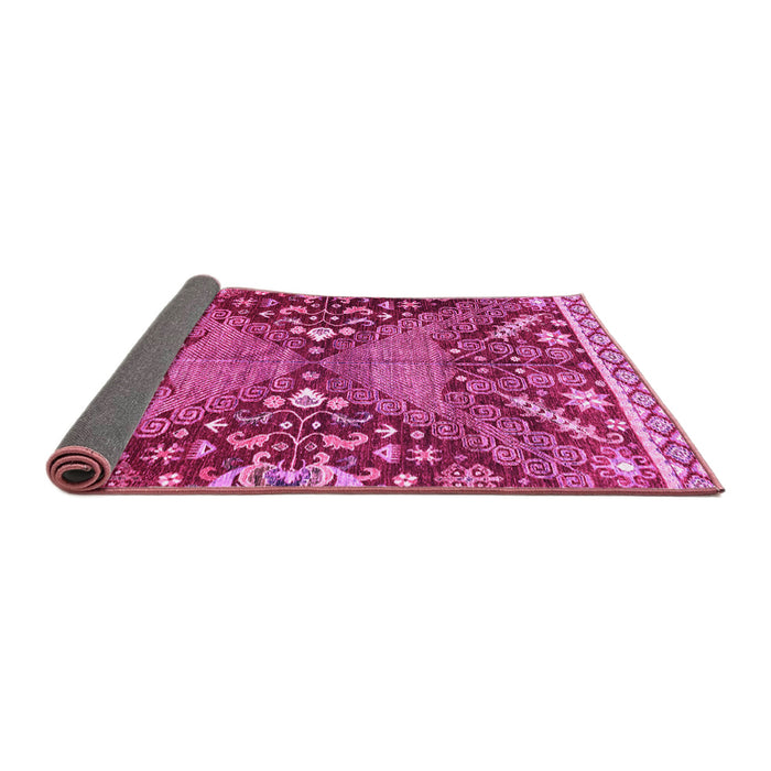 Sideview of Abstract Pink Modern Rug, abs2984pnk