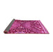 Sideview of Abstract Pink Modern Rug, abs2984pnk