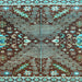 Square Abstract Light Blue Modern Rug, abs2984lblu