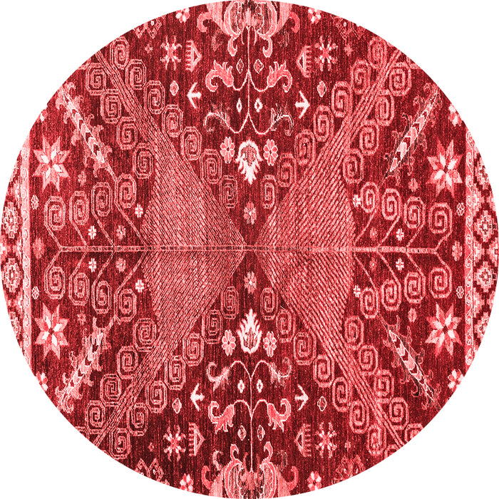 Machine Washable Abstract Red Modern Rug, wshabs2984red