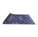 Sideview of Abstract Blue Modern Rug, abs2984blu