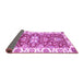 Sideview of Abstract Purple Modern Rug, abs2985pur