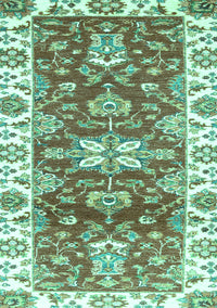 Abstract Turquoise Modern Rug, abs2985turq