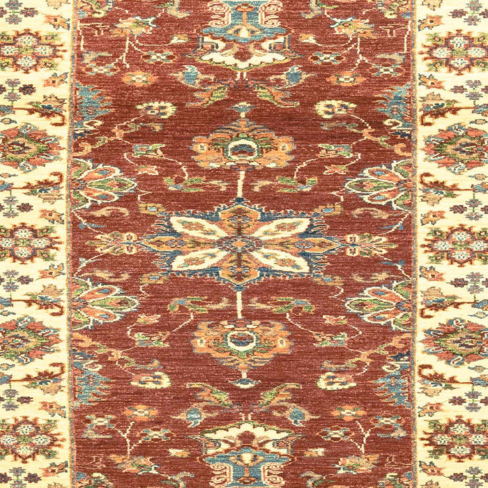 Machine Washable Abstract Red Rug, wshabs2985