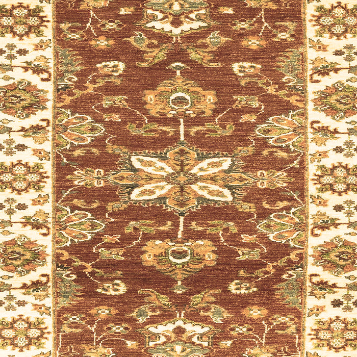Machine Washable Abstract Brown Modern Rug, wshabs2985brn