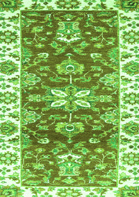 Abstract Green Modern Rug, abs2985grn