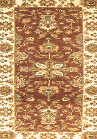 Abstract Brown Modern Rug, abs2985brn