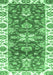 Abstract Emerald Green Modern Rug, abs2985emgrn