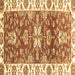 Square Machine Washable Abstract Brown Modern Rug, wshabs2985brn