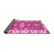 Sideview of Abstract Pink Modern Rug, abs2985pnk