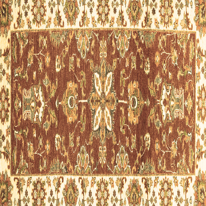 Square Abstract Brown Modern Rug, abs2985brn