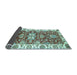 Sideview of Abstract Light Blue Modern Rug, abs2985lblu