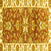 Square Abstract Yellow Modern Rug, abs2985yw